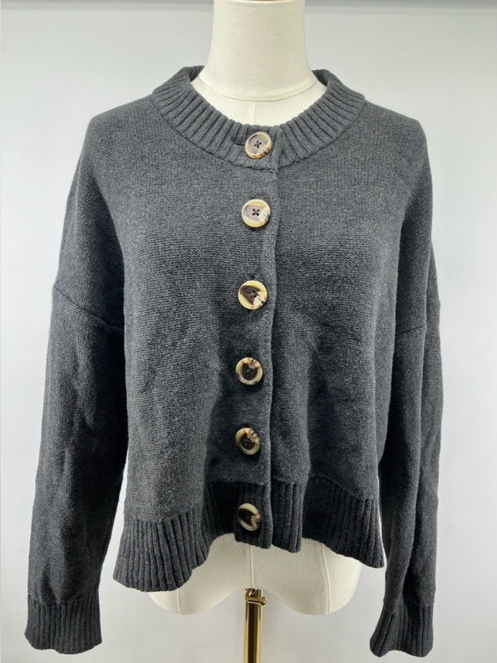 100% Organic Cotton Cropped Cardigan